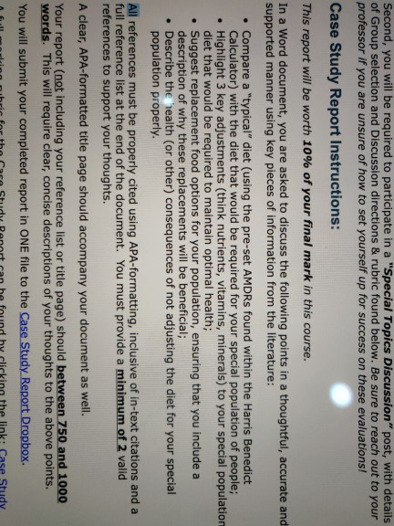 answer? Second, you will be required to