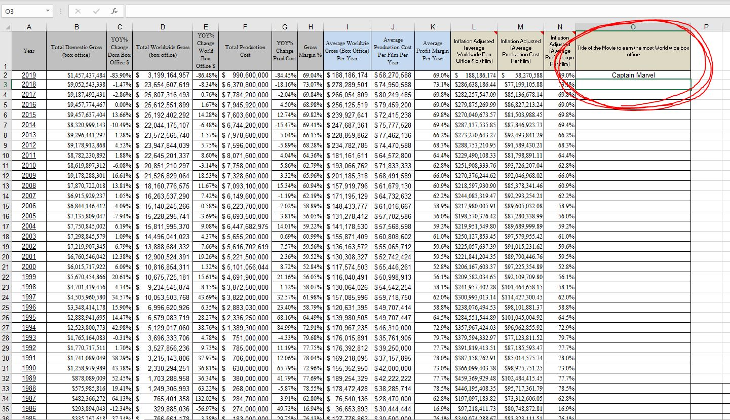 What would the Excel formula be to solve what I