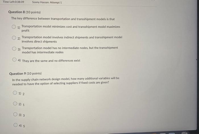 The key difference between transportation and