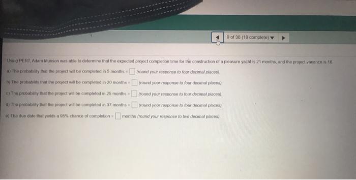 3 of 38 (19 complete U PERT Adam Munson was able