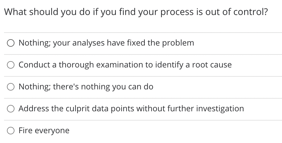 What should you do if you find your process is