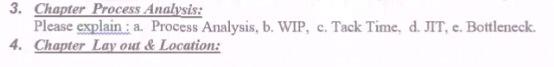 3. Chapter Process Analysis: Please explain : a.