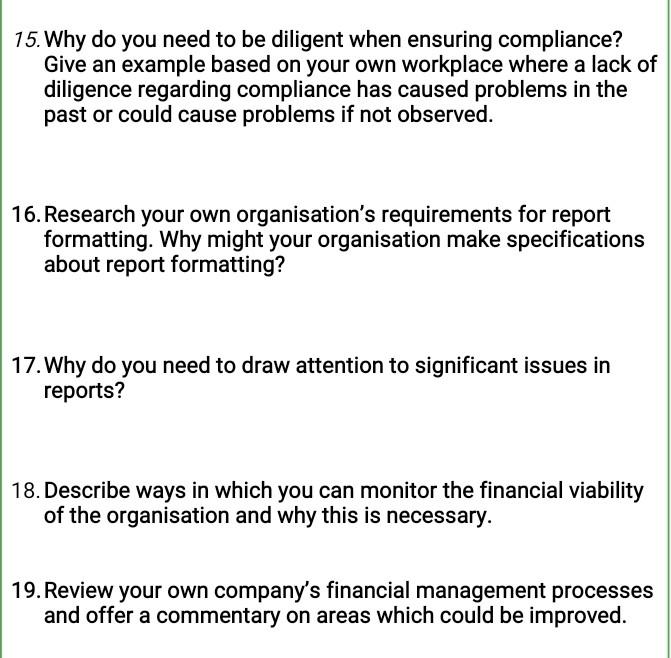 Please answer sort answer for all these question.