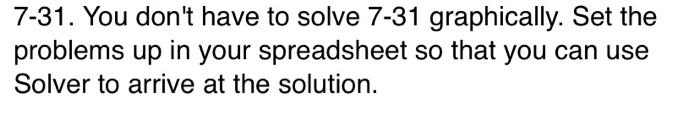 9:7-31 Consider the following LP problem: