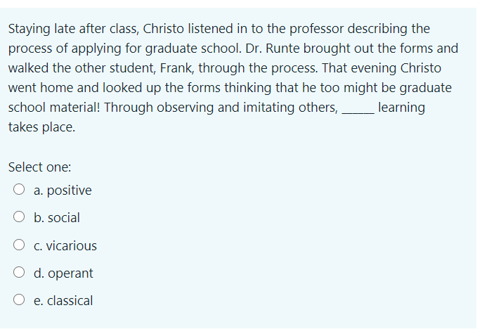 solve all 3 a) b) c) Staying late after class,