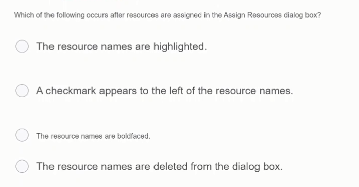 answer to the question based on Microsoft project