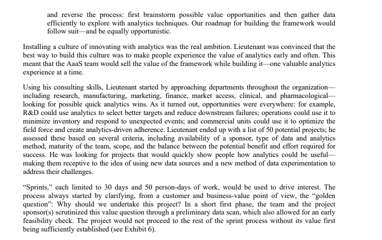 Read UCB case study and answer the following