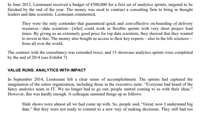 Read UCB case study and answer the following