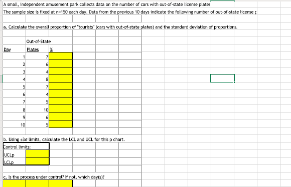 A small, independent amusement park collects data