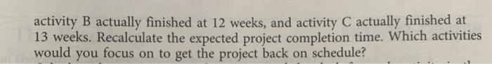 ques help 13. Calculate the ES, EF, LS, and LF