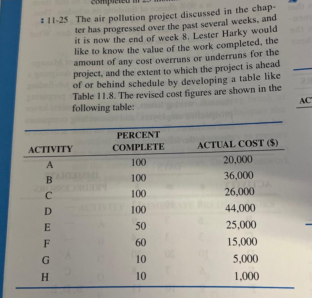 complete lub in to : 11-25 The air pollution