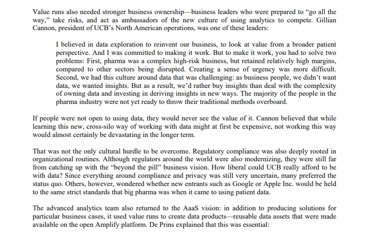 Read UCB case study and answer the following