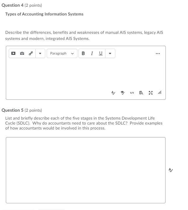 Question 4 (2 points) Types of Accounting