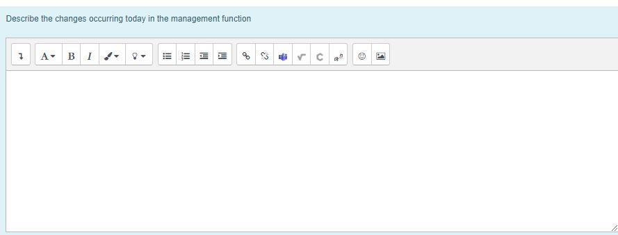 Describe the changes occurring today in the