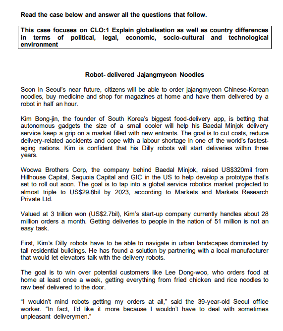 Read the case below and answer all the questions