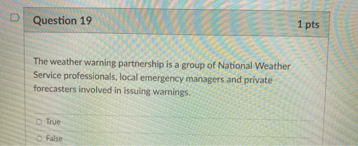 Question 17 1 pts Select from the options below