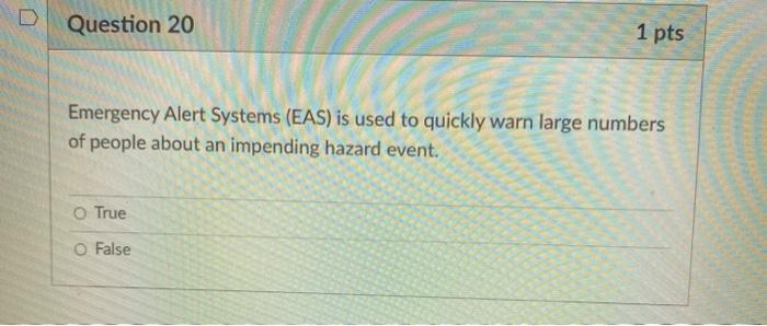 Question 17 1 pts Select from the options below