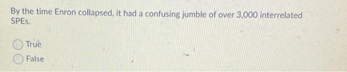 46 By the time Enron collapsed, it had a