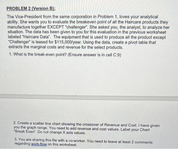 PROBLEM 2 (Version B): The Vice-President from