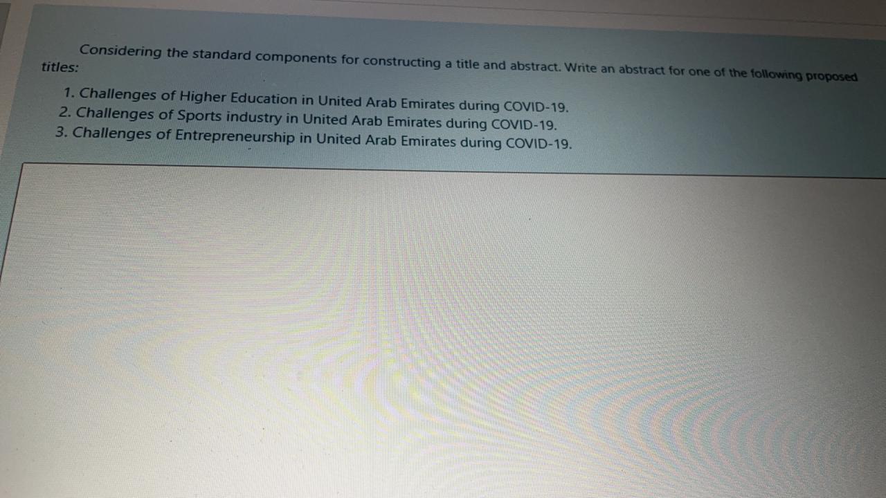 Considering the standard components for