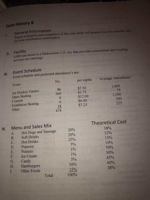 Case History B 1. General Information Proper