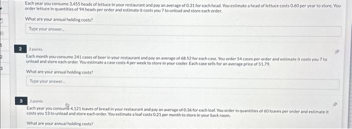 Each year you consume 3.455 heads of lettuce in