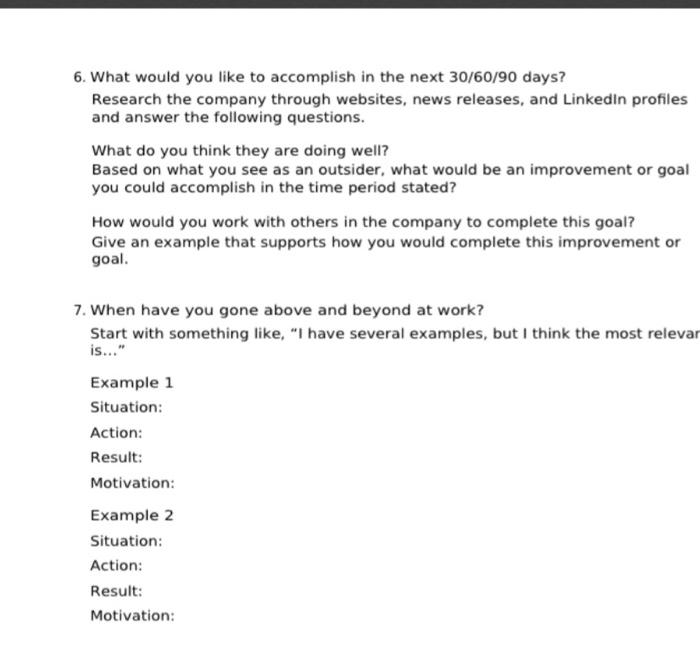 6,7 question 6. What would you like to accomplish