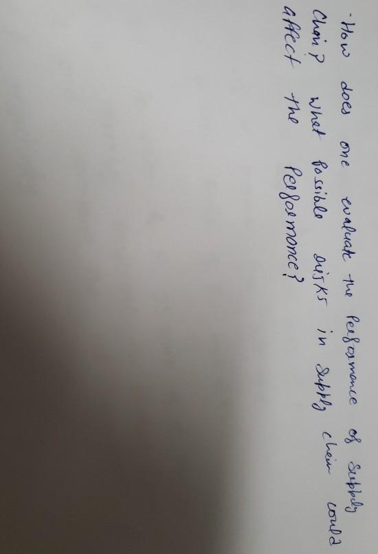 How one - How does evaluate the Pelformance of