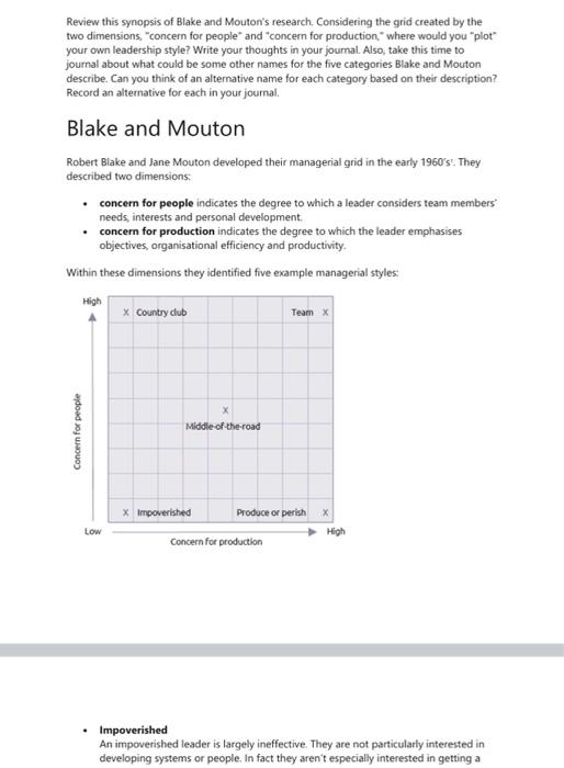 praxis Framework-Blake and Mouton.pdf Review this