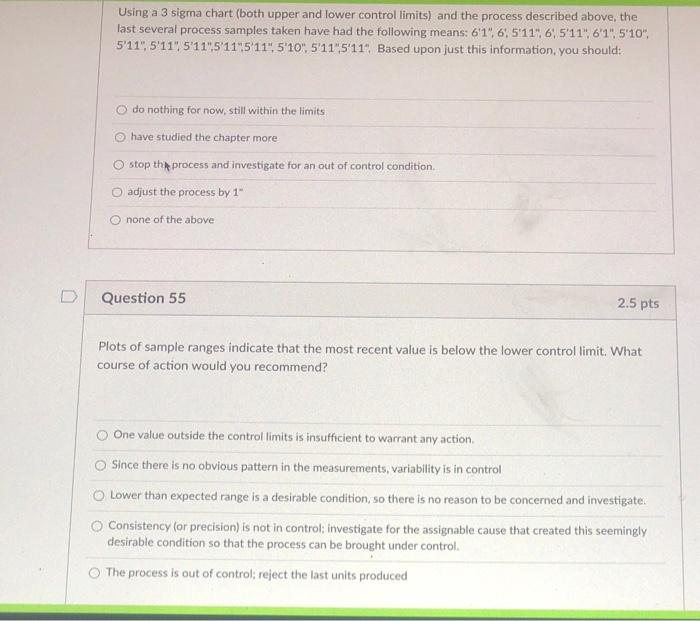 Using a 3 sigma chart (both upper and lower