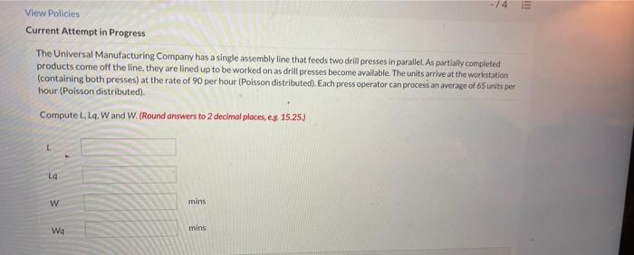INT -74 View Policies Current Attempt in Progress