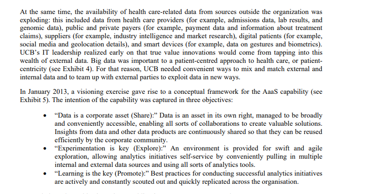 Read UCB case study and answer the following