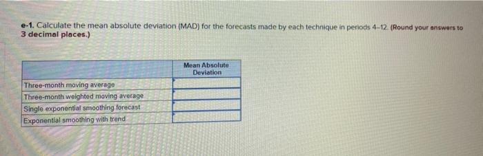 Please assist with parts C, D, and E1. Problem
