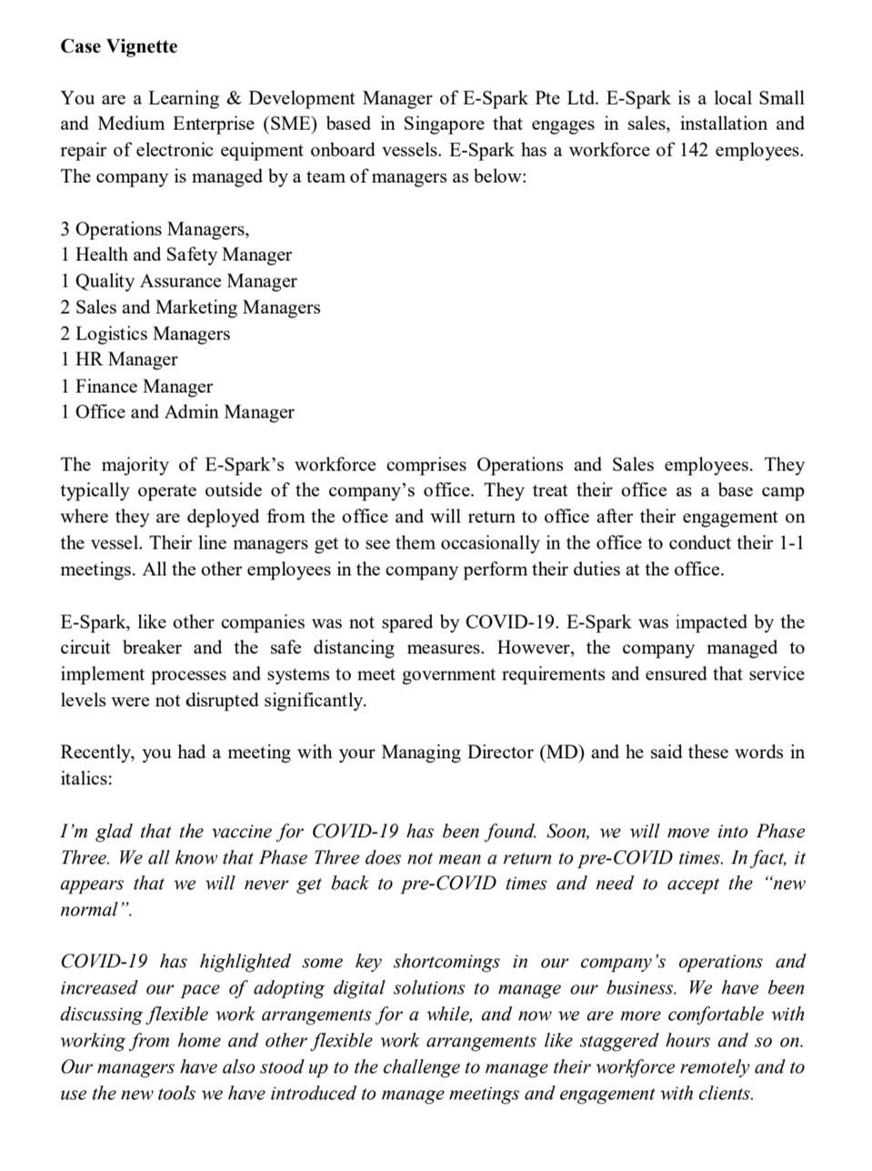 Question 1 Formulate THREE (3) learning