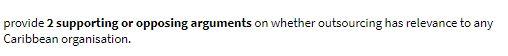 provide 2 supporting or opposing arguments on