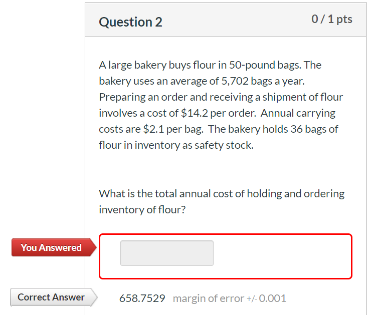 Please show formula and each step Question 2 0/1