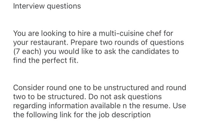 please do fast and it should be correct Interview