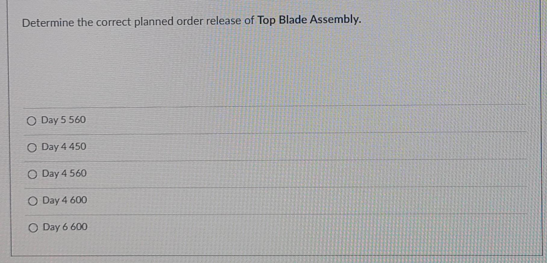 #1 A product structure tree (BOM or tree diagram)