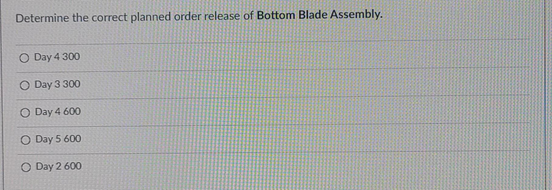 #1 A product structure tree (BOM or tree diagram)