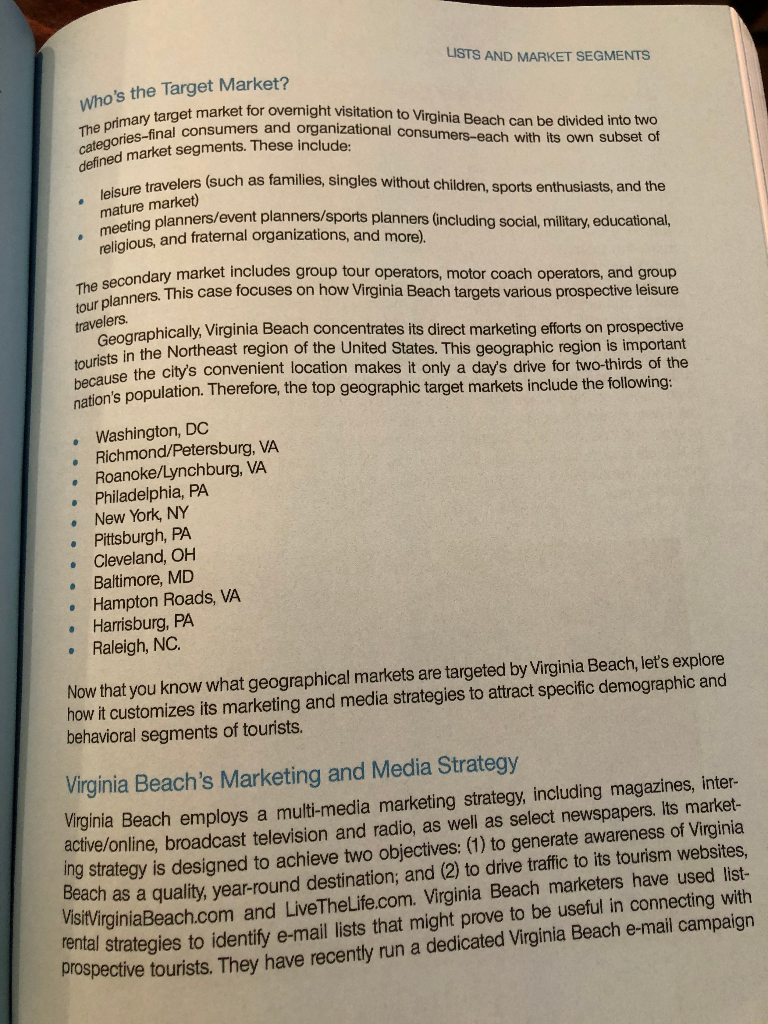 QUESTIONS: 3. Virginia Beach is described as a