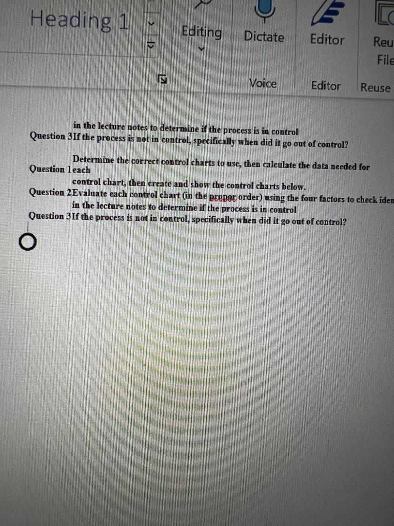 Please include calculations An automated sampling