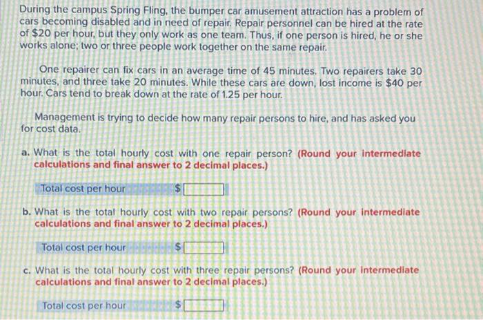 During the campus Spring Fling, the bumper car