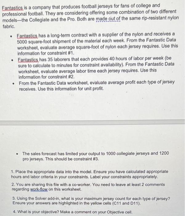 Eantastics, is a company that produces football