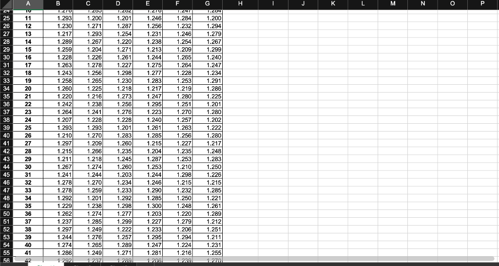 D E E F G H j K L M N 0 Q R A B Quality Control