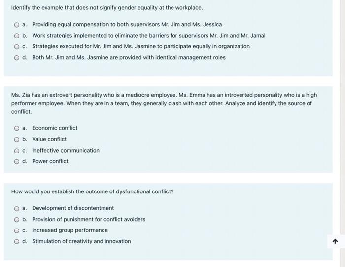 Identify the example that does not signify gender