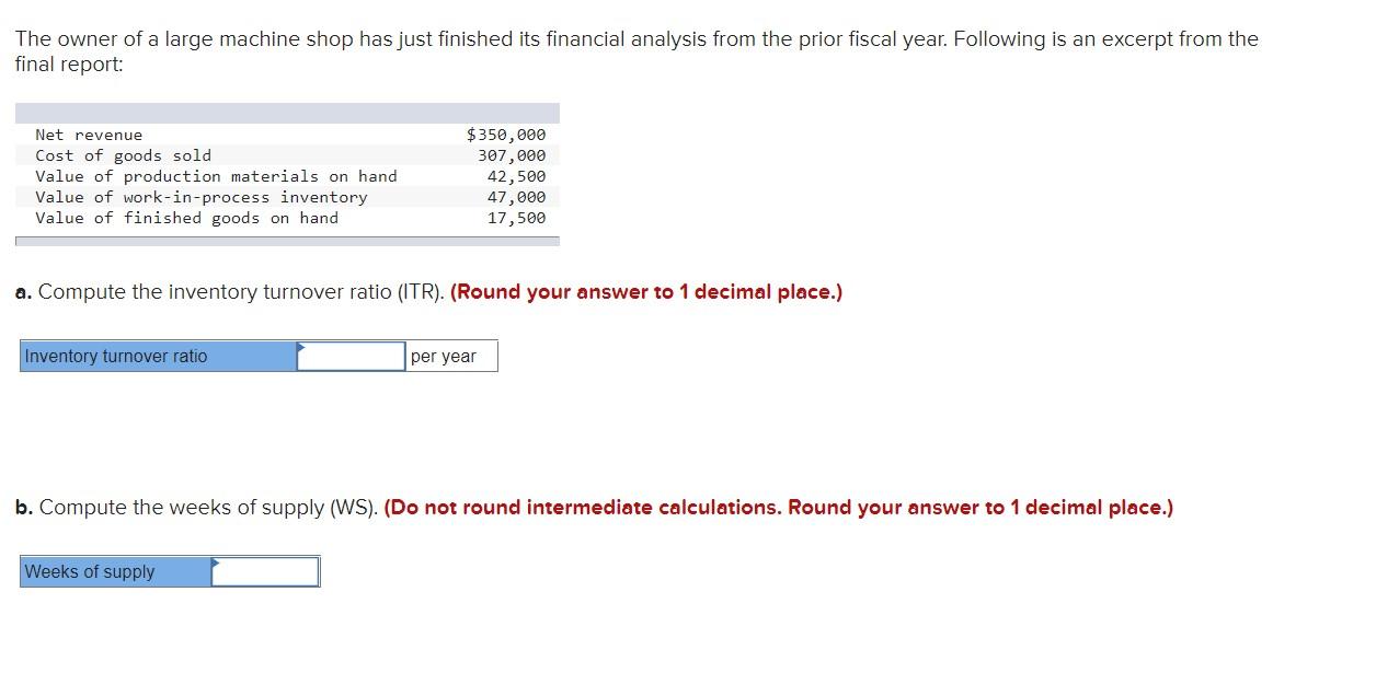 The owner of a large machine shop has just