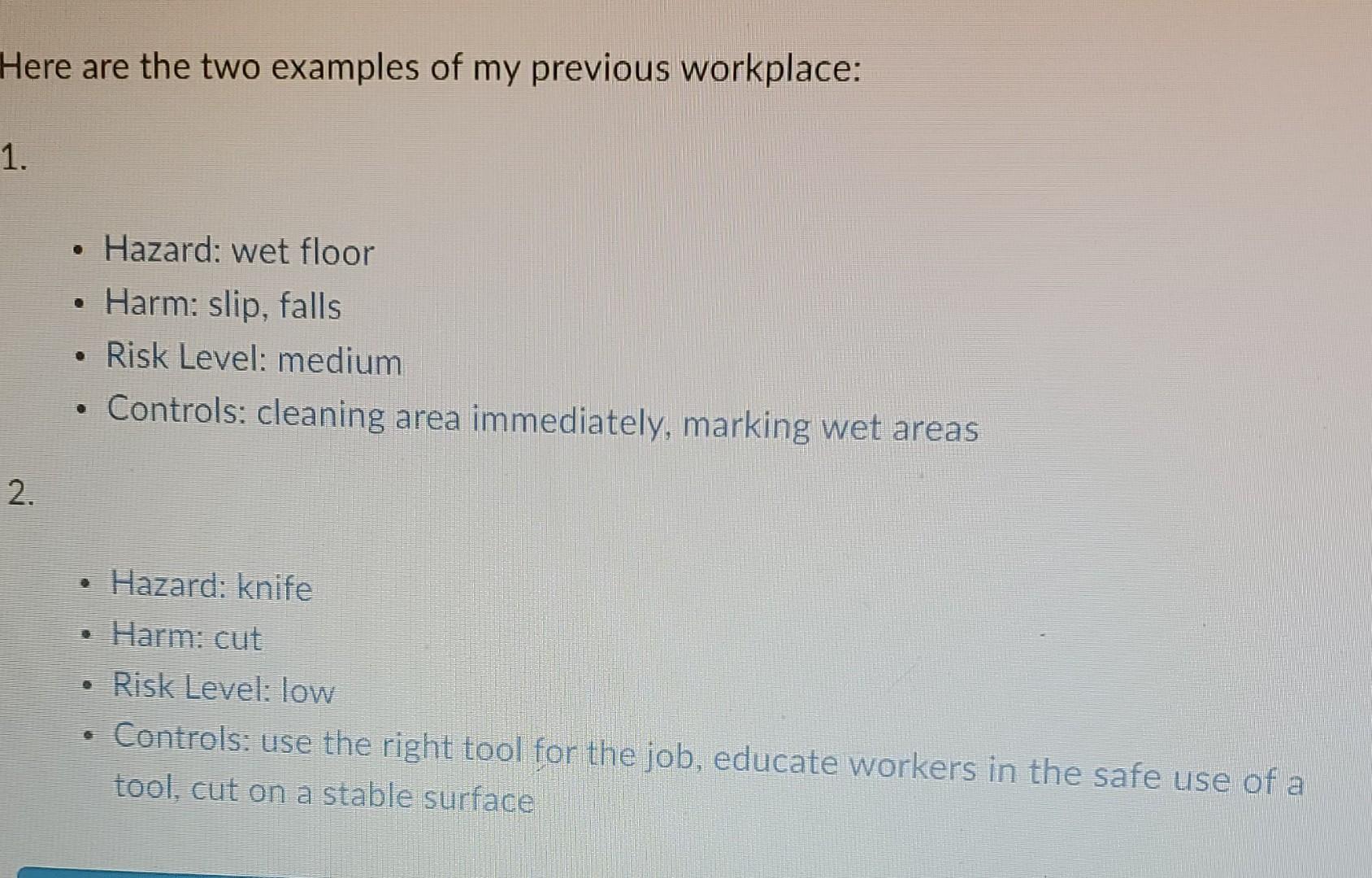 macdonald's job During the first two modules,