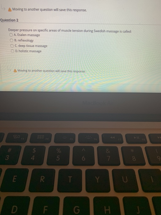 Question Completion Status: -> Moving to another