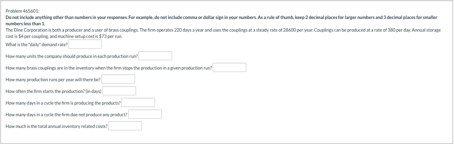 Problem 465601: Do not include anything other