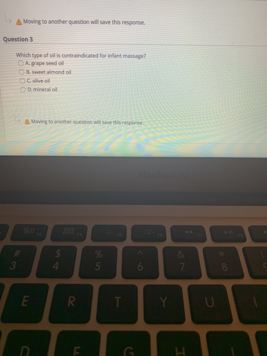 Question Completion Status: -> Moving to another